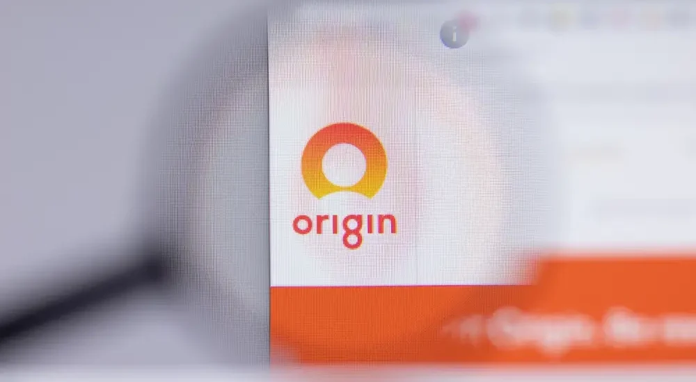 Origin badge on a web page