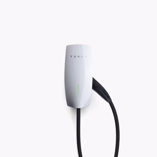 Tesla Gen 3 Wall Connector EV charger with tempered glass faceplate