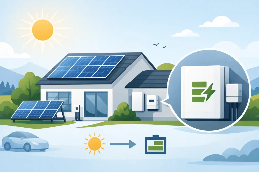 Solar Battery Storage System for Home